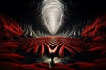 Man in a tunnel, hypnosis spiral, manipulation by media, optical illusion, influence and trance