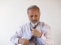 Man tying a tie Royalty Free Stock Photo
