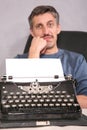 Man and typewriter 2