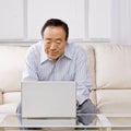Man typing on laptop Royalty Free Stock Photo