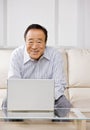 Man typing on laptop Royalty Free Stock Photo