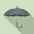 Man umbrella icon, flat style