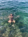 Man under water Royalty Free Stock Photo