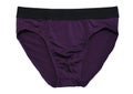 Man underwear brief color purple and black band Royalty Free Stock Photo