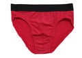 Man underwear brief color red and black band Royalty Free Stock Photo