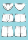 Man underwear set pants, boxer shorts, briefs