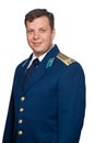 Man in uniform of russian military air forces Royalty Free Stock Photo