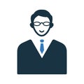 Man, user, avatar icon / vector graphics Royalty Free Stock Photo