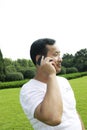The man using cell phone Royalty Free Stock Photo