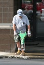 Man using jack hammer Royalty Free Stock Photo