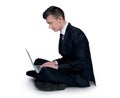 Man using laptop Royalty Free Stock Photo