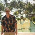 Man on Vacation: Enjoying life in Mexico. Royalty Free Stock Photo