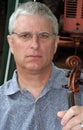 Man with Violin Royalty Free Stock Photo