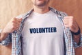 Man is volunteer