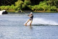 Man Wakeboarding Royalty Free Stock Photo