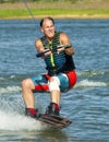 Man wakeboarding