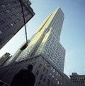 Man Walking by Empire State Building Royalty Free Stock Photo