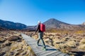 Hike in New Zealand volcano