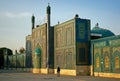 A man walks past the Blue Mosque in Mazar i Sharif, Afghanistan