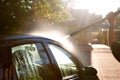 Man washing car Royalty Free Stock Photo