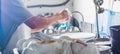 Man washing dish in sink Royalty Free Stock Photo