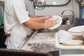 Man washing dish Royalty Free Stock Photo