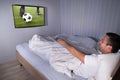 Man watching football match Royalty Free Stock Photo