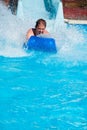 Man at water park Royalty Free Stock Photo