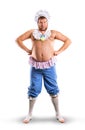Man weared as baby full body Royalty Free Stock Photo