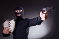 Man wearing balaclava Royalty Free Stock Photo