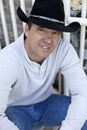 Man wearing cowboy hat