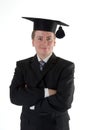 Man wearing mortar board