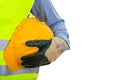 Man wearing safety equipment Royalty Free Stock Photo