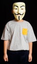 A Man Wearing Vendetta Mask