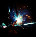 Man welding Royalty Free Stock Photo