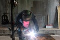 Man Welding Royalty Free Stock Photo