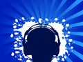 Man whit headphone 2 Royalty Free Stock Photo