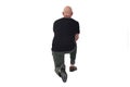 Man on white background Royalty Free Stock Photo