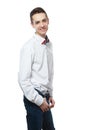Man in White Shirt Royalty Free Stock Photo