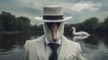 Mafia Swan: A Surreal Portrait In Elegant Clothing