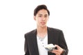 The man who eats food Royalty Free Stock Photo