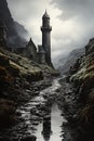 The Man Who Walked to the Wizards\' Tower in Deep Scotland to Fin