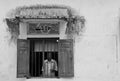 Man in the window (Sri Lanka - Asia) Royalty Free Stock Photo