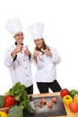 Man and Woman Chefs