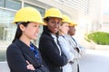 Man and Woman Construction Team Royalty Free Stock Photo