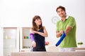 The man and woman discussing elbow strap Royalty Free Stock Photo