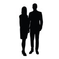 Man and woman in formal wear standing