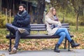 Man and woman having relationship problems