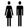 Man and woman icon Royalty Free Stock Photo