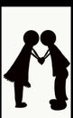 Man and woman icon illustration,couple icon